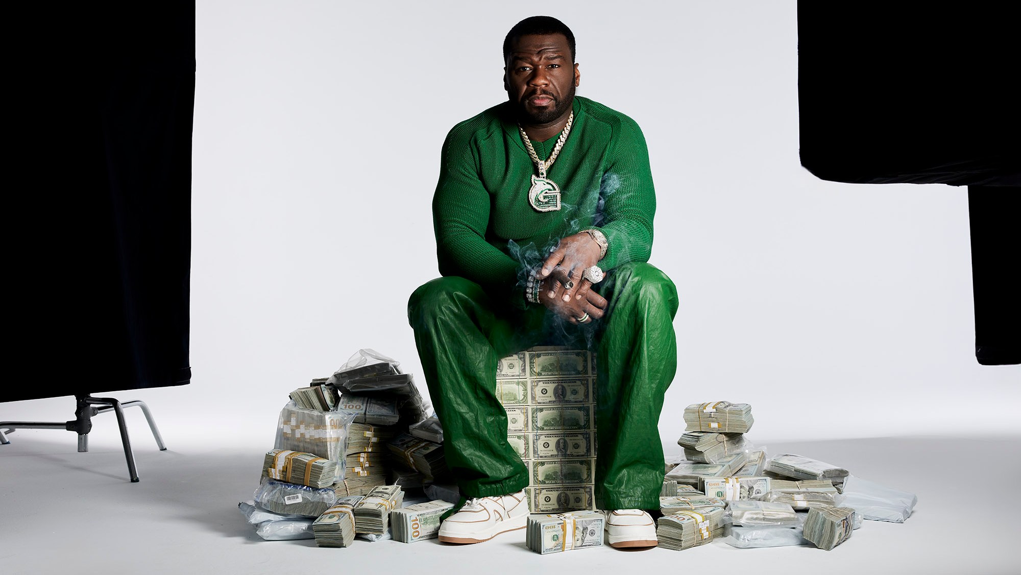 Curtis 50 Cent Jackson was photographed July 9 at Pier 59 Studios in New York.